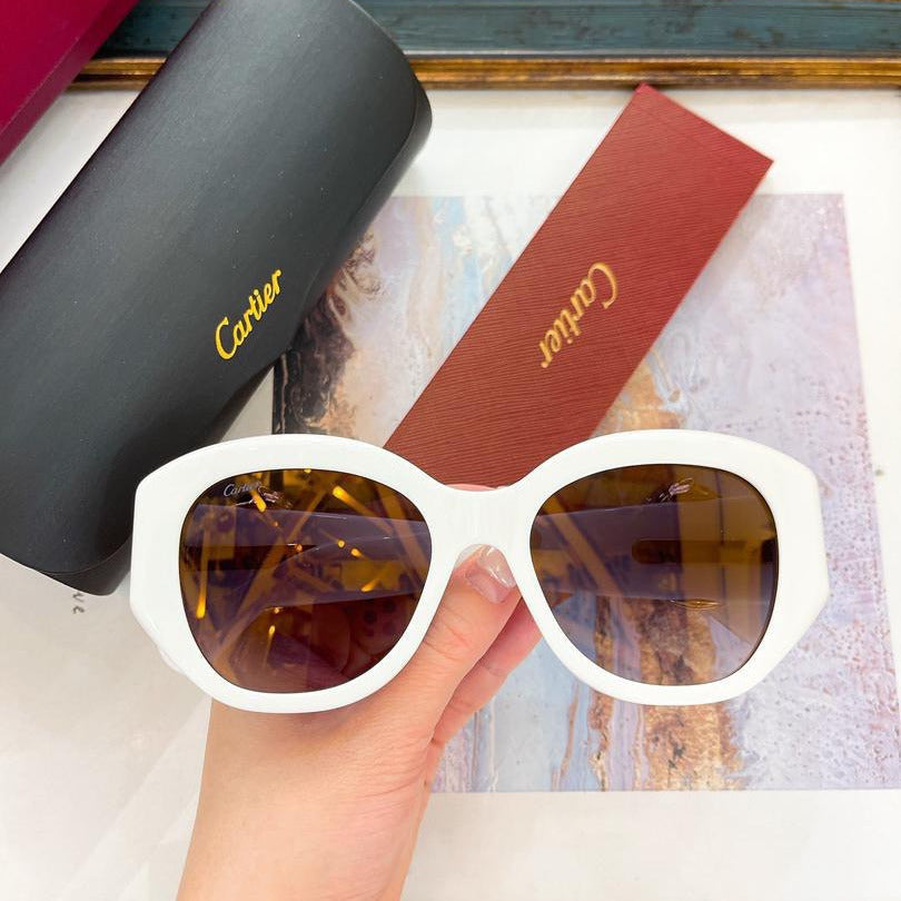 Oversized White Acetate Sunglasses - women's accessory | LUXIUM MARKET