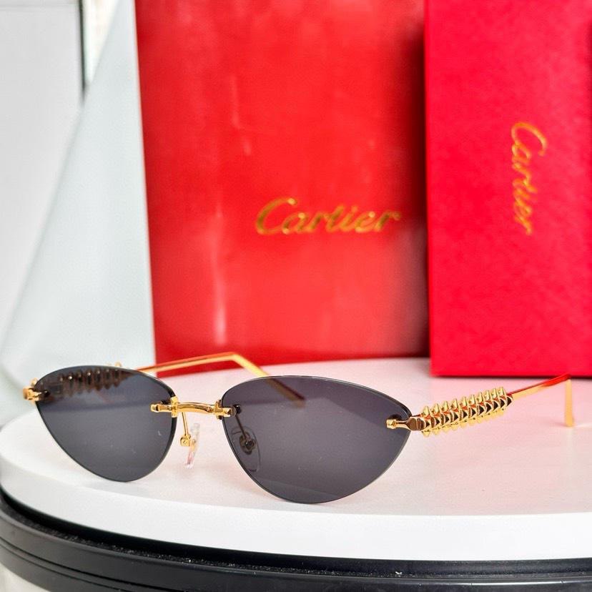 Rimless Clash Oval Sunglasses - women's accessory | LUXIUM MARKET