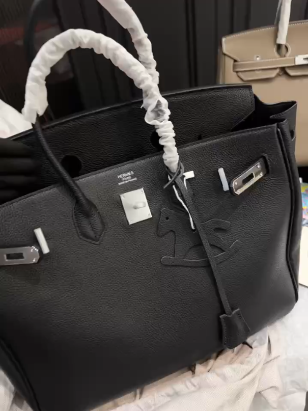 Classic Silver Lock Handbag