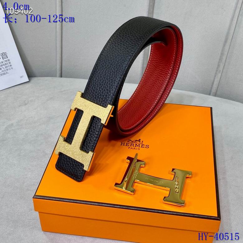 Iconic Reversible Leather Belt - men's accessory, detail view 5 | LUXIUM MARKET