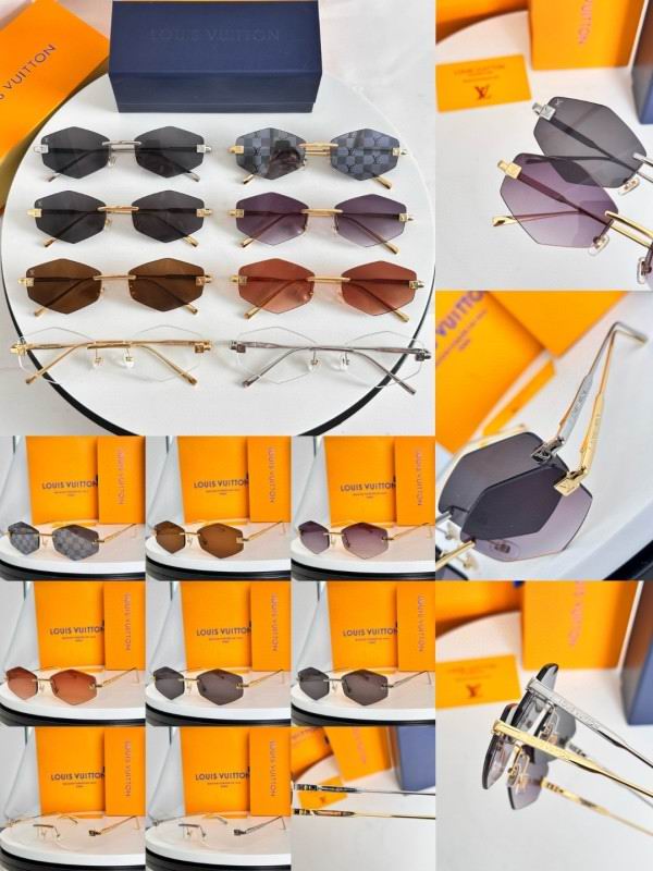 Rimless Geometric Sunglasses - women's accessory, detail view 10 | LUXIUM MARKET