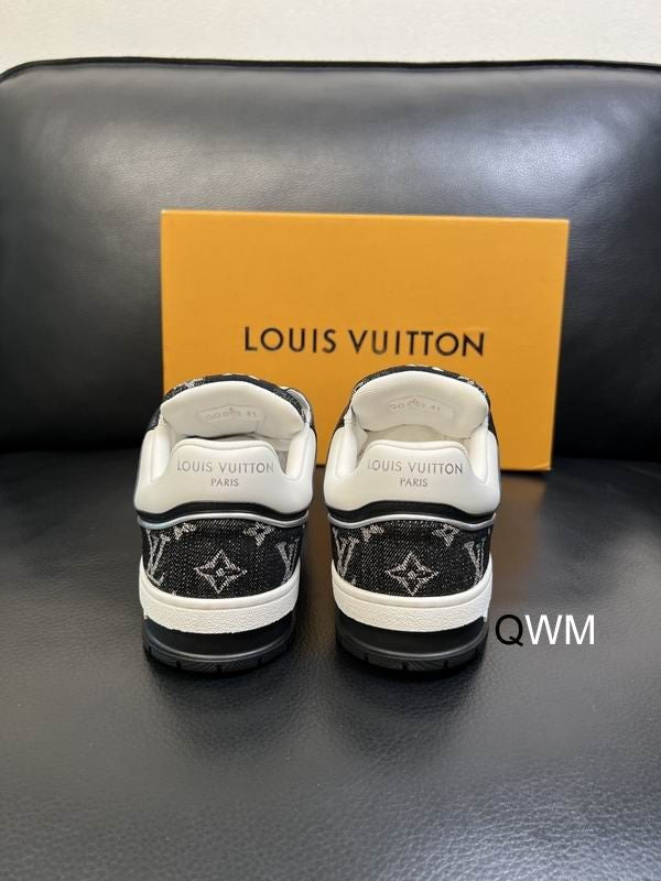 Low-Top Monogram Sneakers - men's shoes, detail view 4 | LUXIUM MARKET