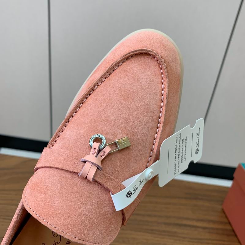 Coral Suede Loafers - shoes, detail view 5 | LUXIUM MARKET