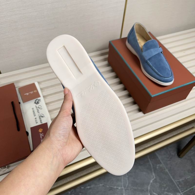 Classic Blue Suede Loafers - men's shoes, detail view 4 | LUXIUM MARKET
