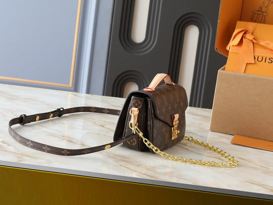 Leather Crossbody Bag - women's bag, detail view 9 | LUXIUM MARKET