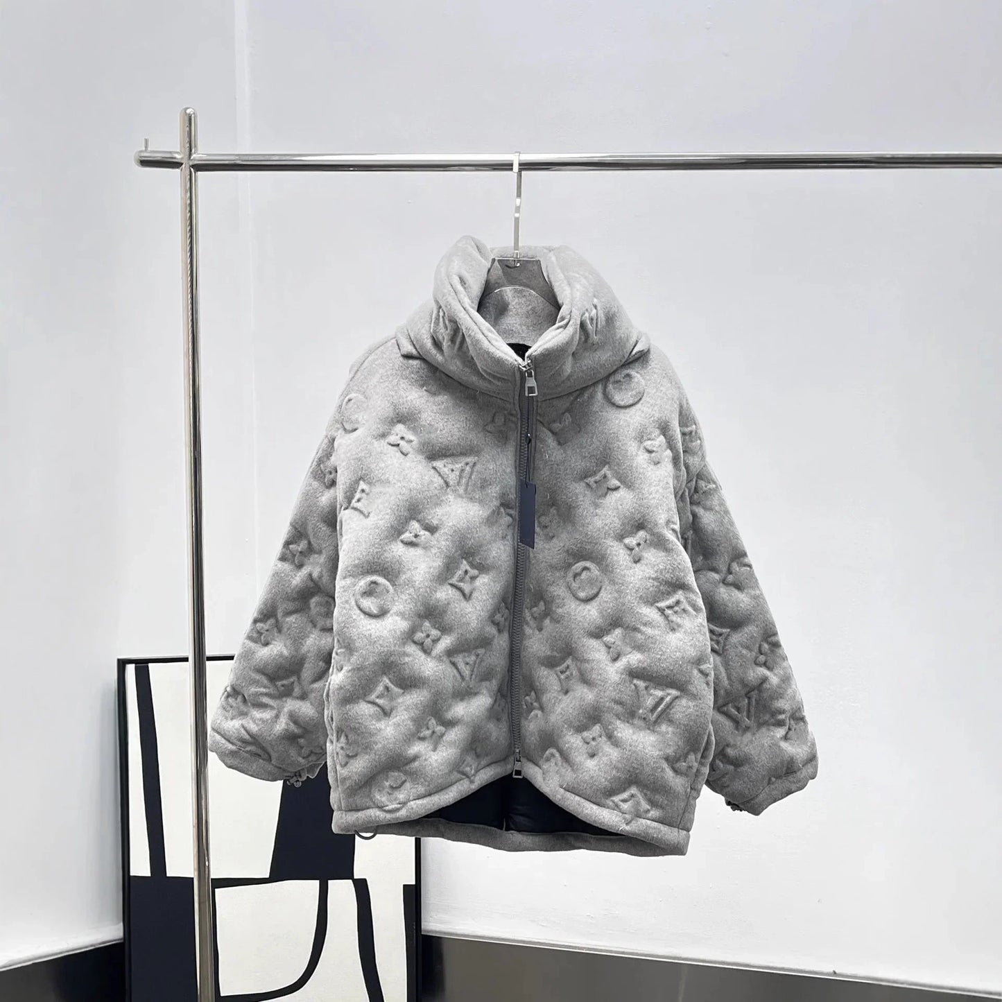 Unisex Textured Puffer Jacket