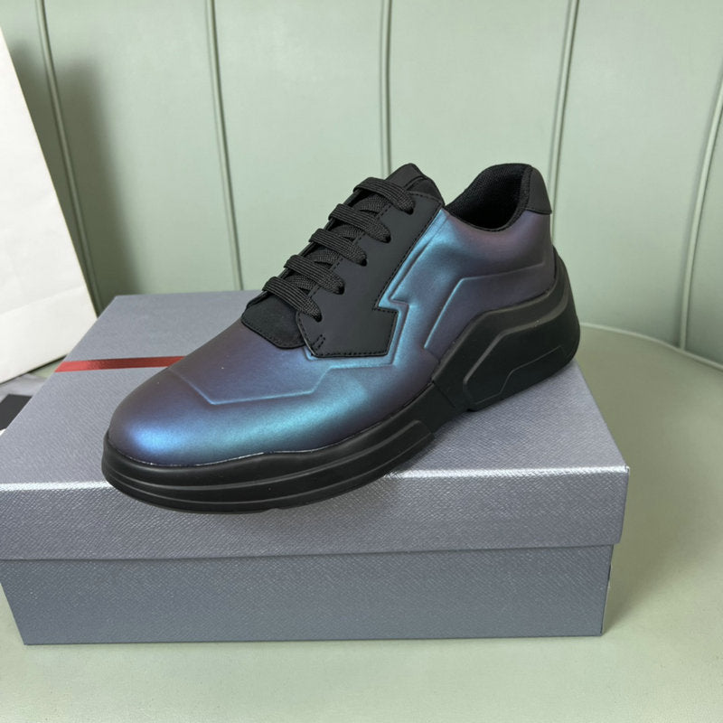 Blue Performance Sneakers - men's shoes, detail view 8 | LUXIUM MARKET