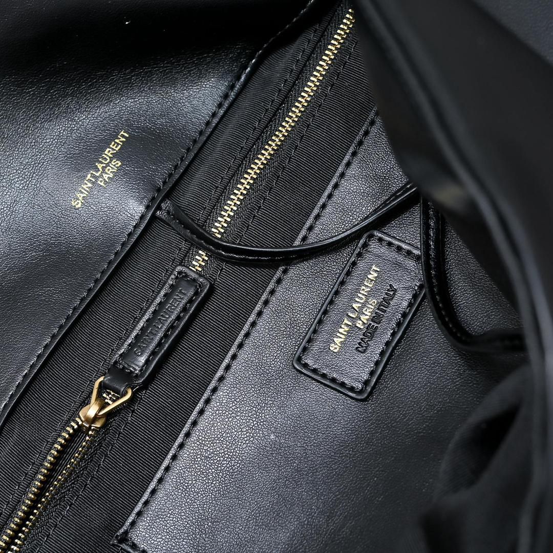 Black Quilted Shoulder Big Bag