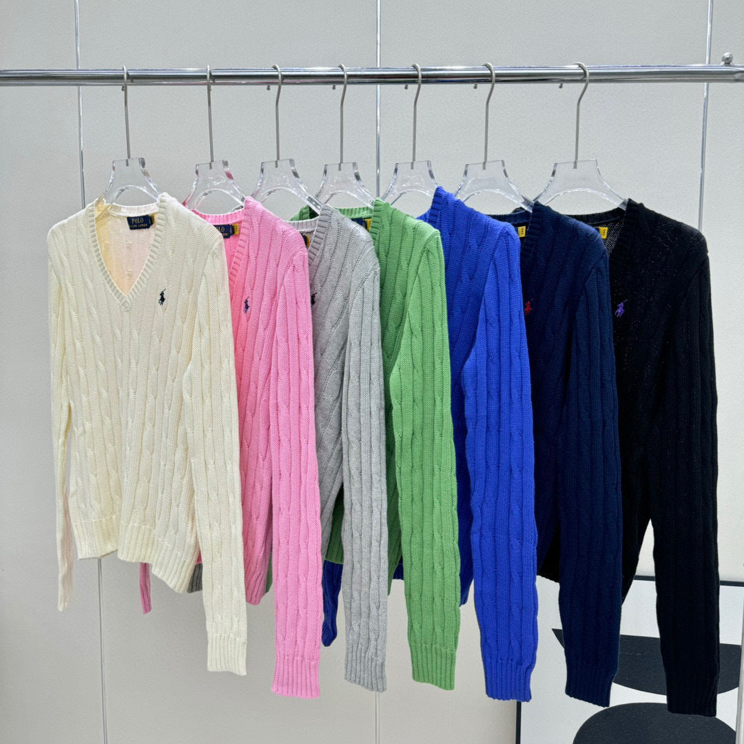 Classic V-Neck Sweater - women's clothing, detail view 10 | LUXIUM MARKET