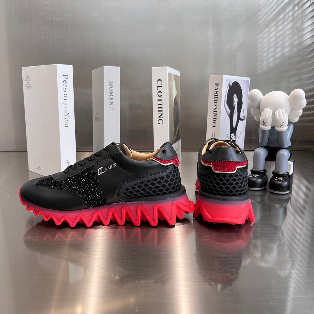 Black Shark Sole Sneakers - men's shoes, detail view 9 | LUXIUM MARKET