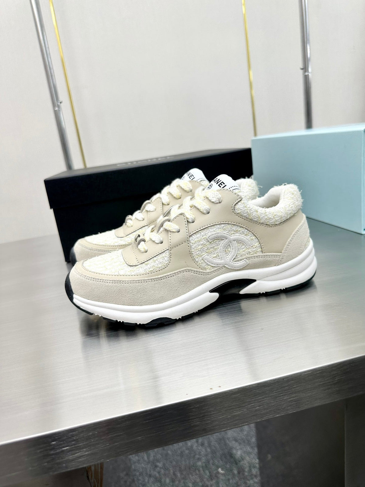 Luxury Embroidered Velvet Sneakers - shoes, detail view 9 | LUXIUM MARKET