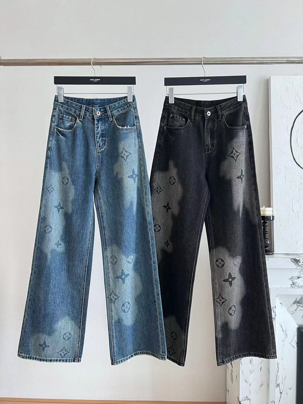 Classic Straight Denim Jeans - women's clothing, detail view 6 | LUXIUM MARKET