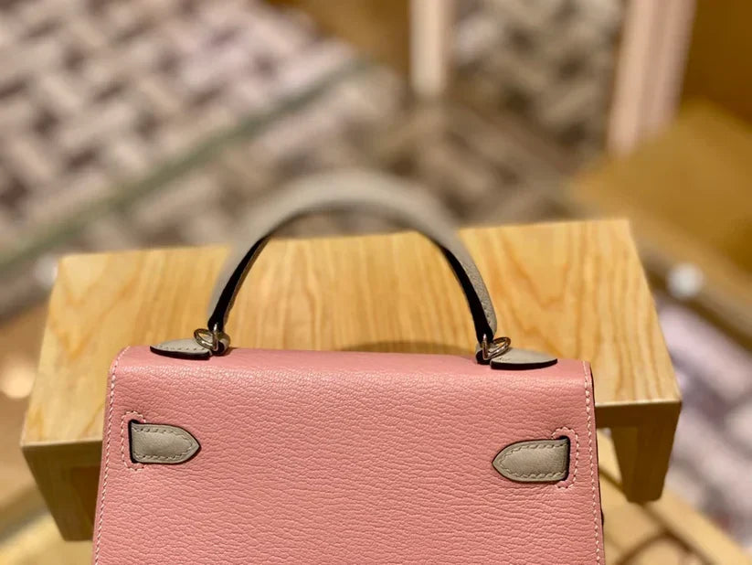 Sakura Pink & Pearl Grey 19 Bag - women's bag, detail view 9 | LUXIUM MARKET