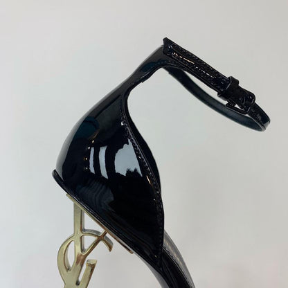Sculpted Heel Ankle Strap Sandals - women's shoes, detail view 3 | LUXIUM MARKET