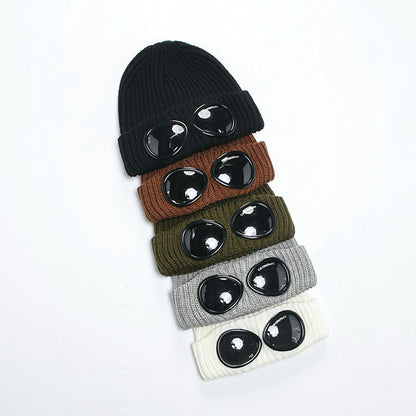 Beanie Hat with Integrated Goggles - men's accessory | LUXIUM MARKET