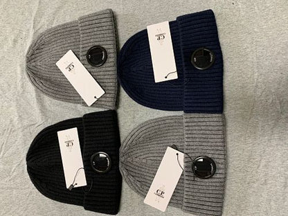 Ribbed Beanie with Lens Detail - men's accessory, detail view 3 | LUXIUM MARKET