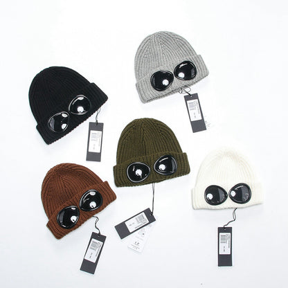 Beanie Hat with Integrated Goggles - men's accessory, detail view 16 | LUXIUM MARKET