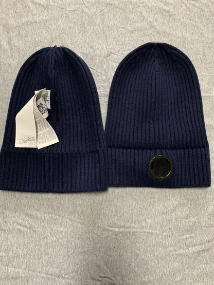 Ribbed Beanie with Lens Detail - men's accessory, detail view 4 | LUXIUM MARKET