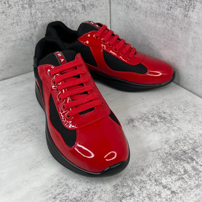Red Performance Sneakers - men's shoes, detail view 2 | LUXIUM MARKET
