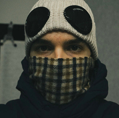 Beanie Hat with Integrated Goggles - men's accessory, detail view 6 | LUXIUM MARKET