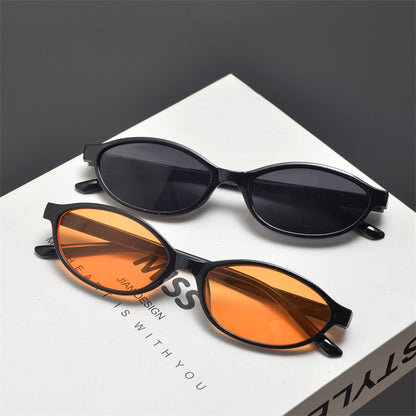 Slim Oval Acetate Sunglasses - women's accessory, detail view 20 | LUXIUM MARKET
