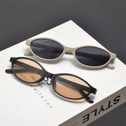 Slim Oval Acetate Sunglasses - women's accessory, detail view 23 | LUXIUM MARKET