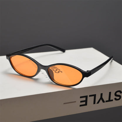 Slim Oval Acetate Sunglasses - women's accessory, detail view 13 | LUXIUM MARKET