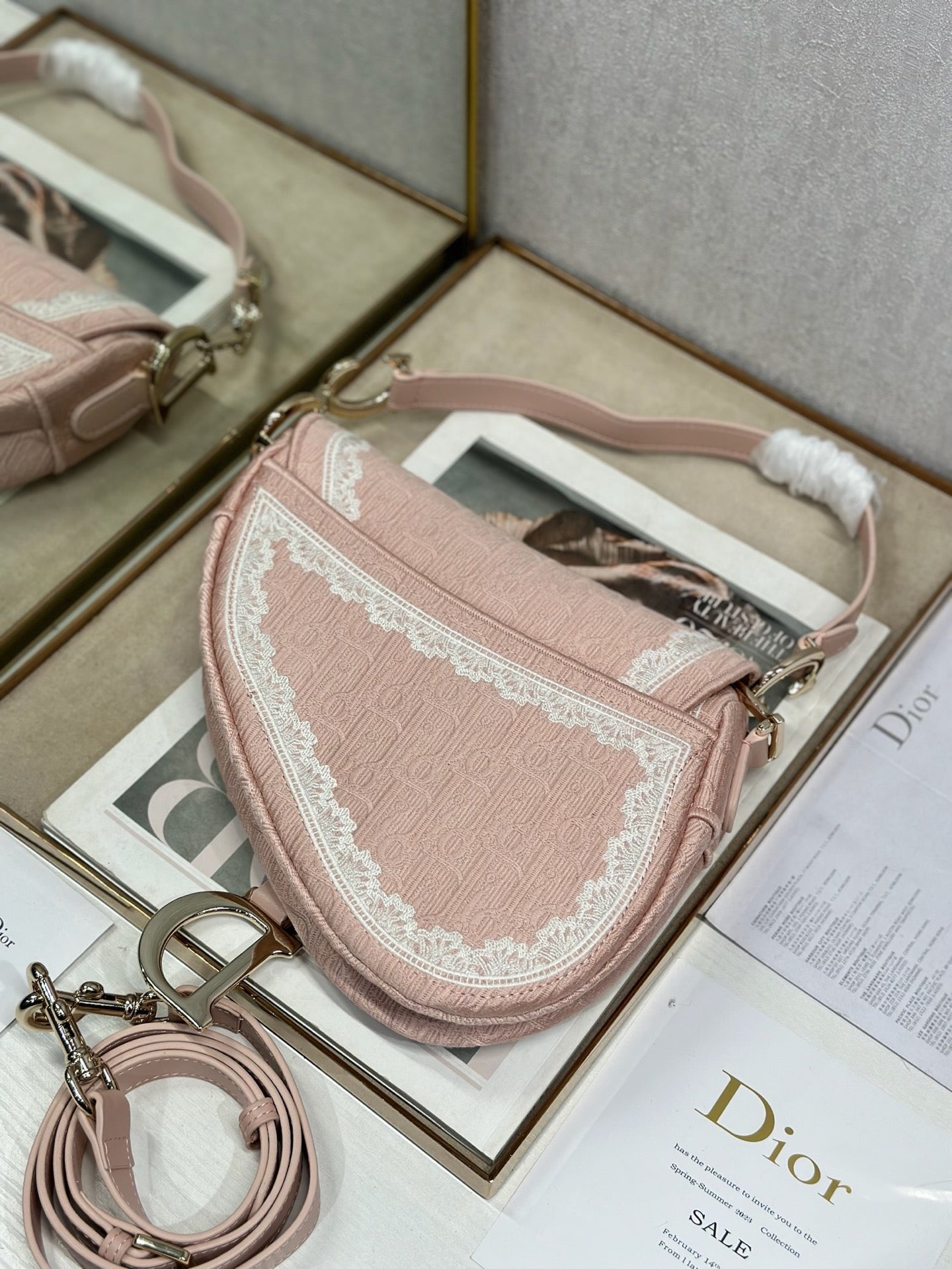 Pink Elegant Shoulder Bag