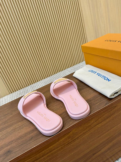 Blush Luxe Comfort Slides - women's shoes, detail view 8 | LUXIUM MARKET