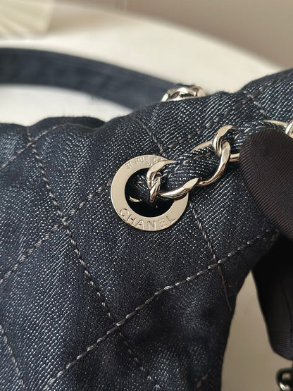 Timeless Quilted Denim Bag - women's bag, detail view 5 | LUXIUM MARKET