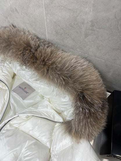 Arctic Luxe Quilted Jacket with Fur Hood - clothing, detail view 5 | LUXIUM MARKET