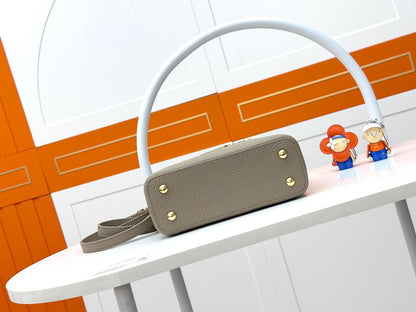 Structured Mini Top Handle Crossbody Bag - women's bag, detail view 4 | LUXIUM MARKET