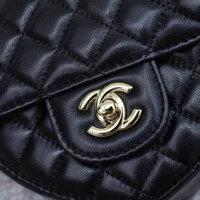 Black Leather Heart Mini Bag - women's bag, detail view 2 | LUXIUM MARKET