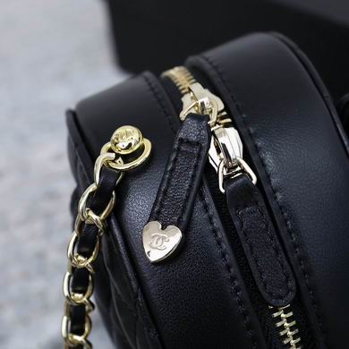 Black Leather Heart Mini Bag - women's bag, detail view 4 | LUXIUM MARKET