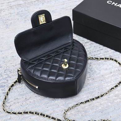 Black Leather Heart Mini Bag - women's bag, detail view 8 | LUXIUM MARKET