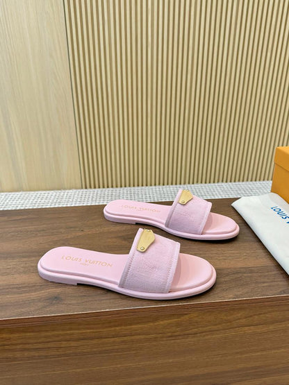 Blush Luxe Comfort Slides - women's shoes, detail view 6 | LUXIUM MARKET