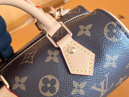 Mini Monogram Barrel Bag - women's bag, detail view 6 | LUXIUM MARKET