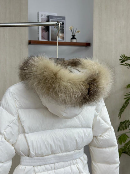 Boreal Quilted Jacket with Fur Hood - clothing, detail view 6 | LUXIUM MARKET