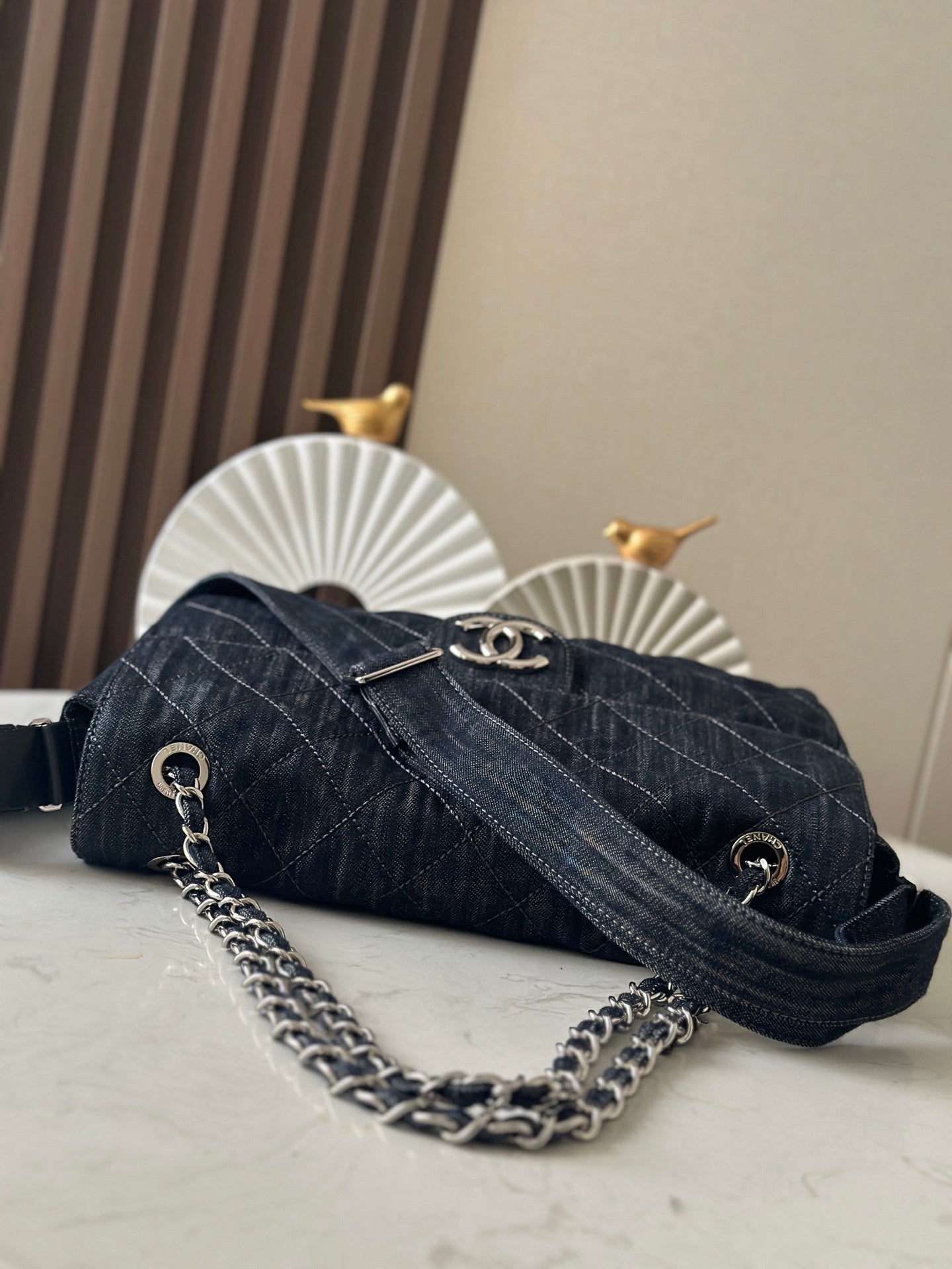 Timeless Quilted Denim Bag