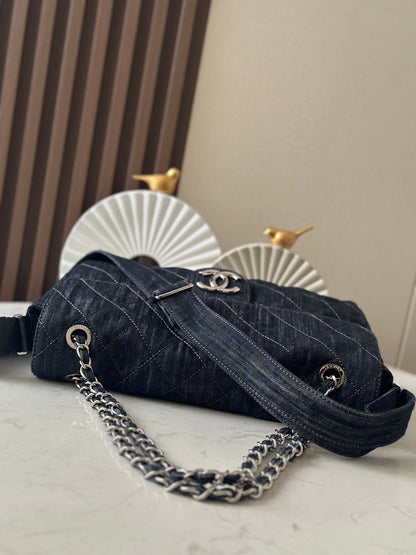 Timeless Quilted Denim Bag - women's bag, detail view 4 | LUXIUM MARKET