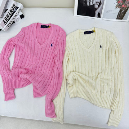 Classic V-Neck Sweater - women's clothing, detail view 3 | LUXIUM MARKET
