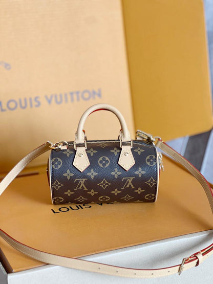 Mini Monogram Barrel Bag - women's bag, detail view 3 | LUXIUM MARKET