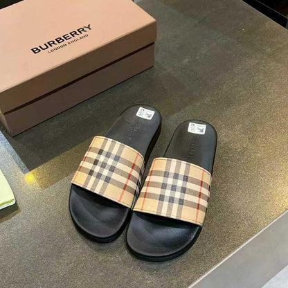 Classic Check Comfort Slides - women's shoes | LUXIUM MARKET