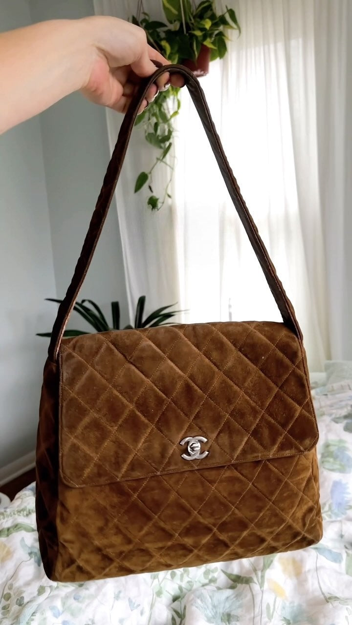 Classic Brown Shoulder Big Bag