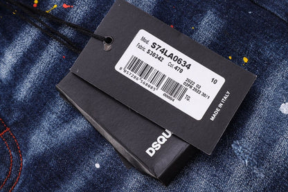 Slim-Fit Distressed Denim Jeans - men's clothing, detail view 3 | LUXIUM MARKET