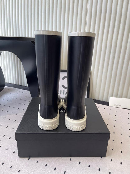 Viral Rubber Boots Black/White - women's shoes, detail view 5 | LUXIUM MARKET