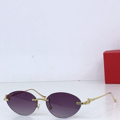 Luxury Oval Rimless Sunglasses - women's accessory | LUXIUM MARKET