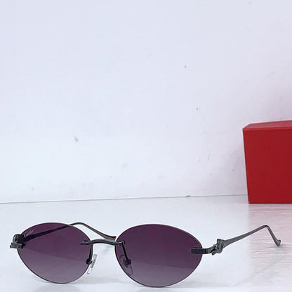 Luxury Oval Rimless Sunglasses - women's accessory | LUXIUM MARKET