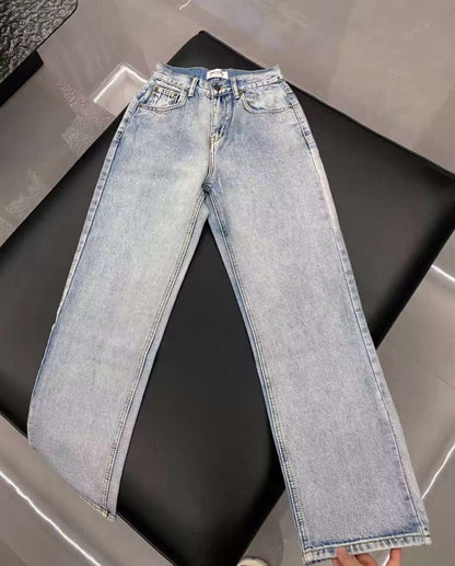 High-waisted jeans - women's clothing, detail view 2 | LUXIUM MARKET