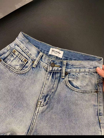 High-waisted jeans - women's clothing, detail view 4 | LUXIUM MARKET